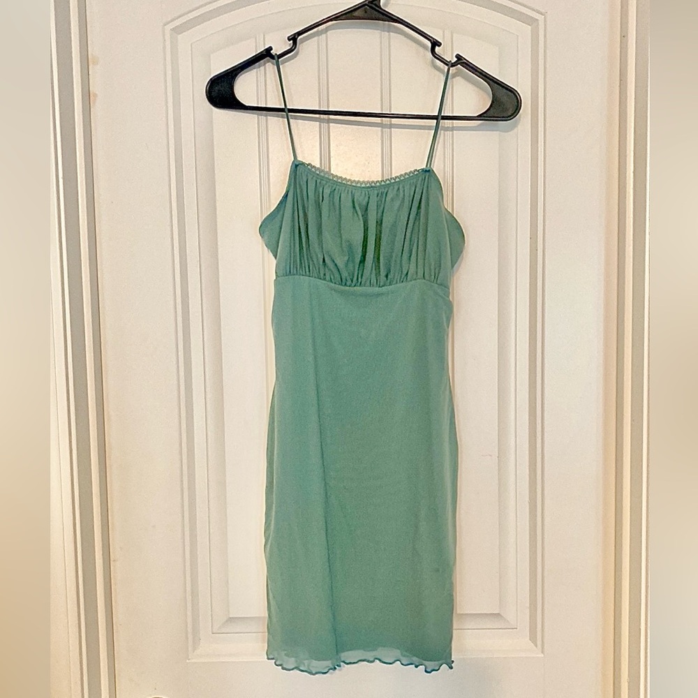 Turquoise Cami Mini Dress